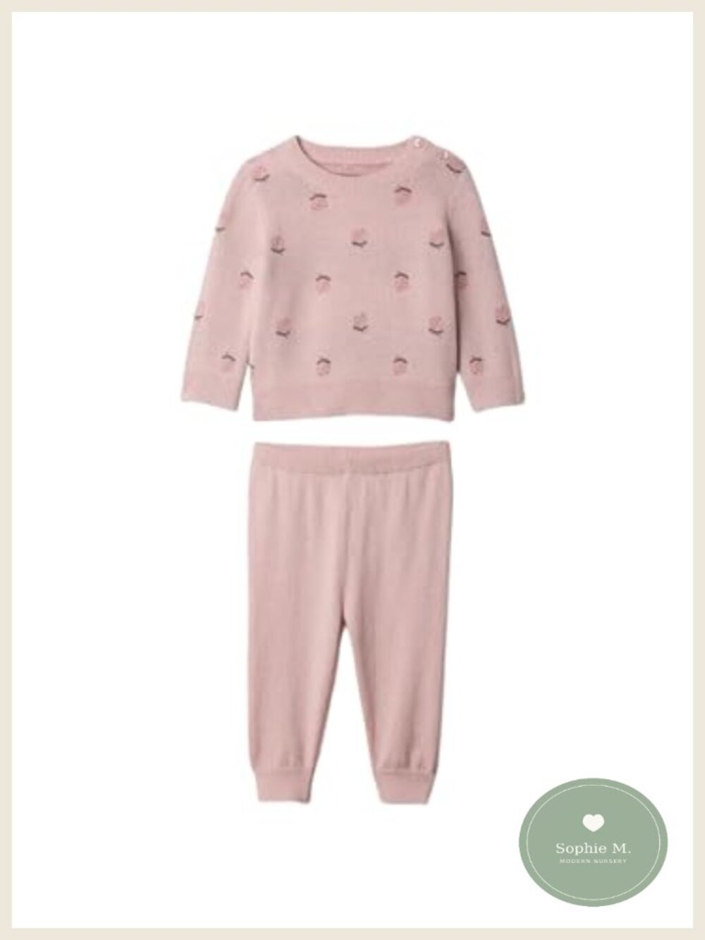 GAP Baby Girls Sweater Set Long Sleeve Pullover Cartoon Winter Outfit